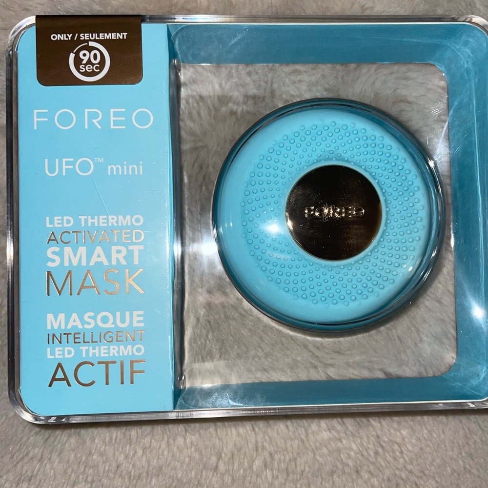 FOREO UFO Mini Skincare Device - Blue and Gold Brand New Sealed in Box